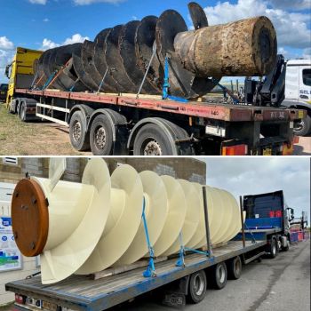 ARCHIMEDES SCREW - 40 YEARS OLD  NEW REPLACEMENT