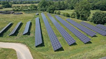 Affinity Water Walton WTW solar array 1