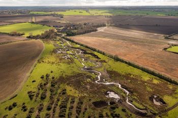 CHALK STREAM RESTORATION BY EA  NORFOLK RIVERS TRUST - Pudding Norton