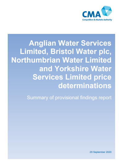 CMA - PROVISION PR19 FINDINGS REPORT