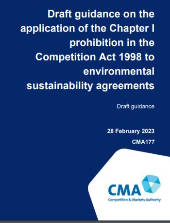 CMA DRAFT GUIDANCE ENVIRONMENTAL SUSTAINABILITY AGREEMENTS MAR 23