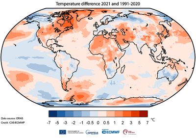 COPERNICUS  Jan2022 12month anomaly Global ea 2t 202101-20212 1991-2020