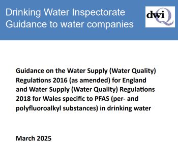 DWI PFAS GUIDANCE TO WATER COMPANIES MARCH 2025
