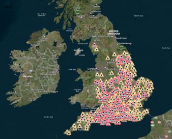 ENGLAND FLOOD WARNINGS IN PLACE 5 JANUARY