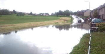 FLOODING IN DUNDEE St Leonard Park