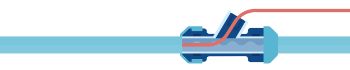 Fibreoptic cable in water pipe diagram