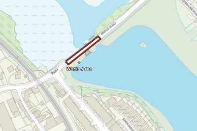 Flood defences Lymington maintenance work Nov 25