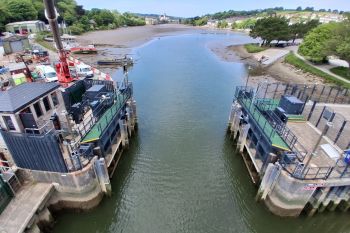 Flood gates Truro tidal flood gates