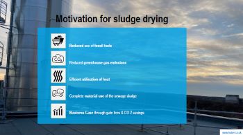 HUBER MOTIVATION FOR SLUDGE DRYING
