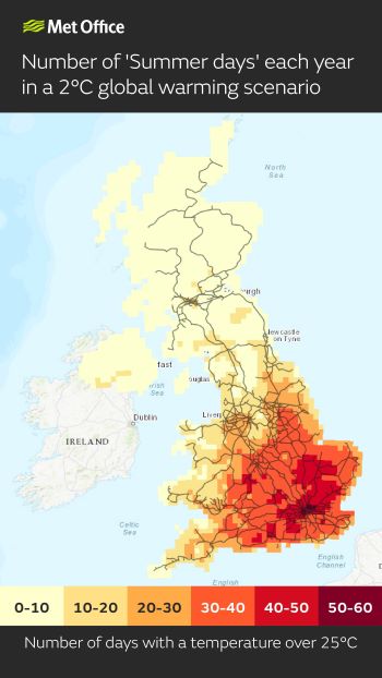 MET OFFICE PORTAL Summer days map