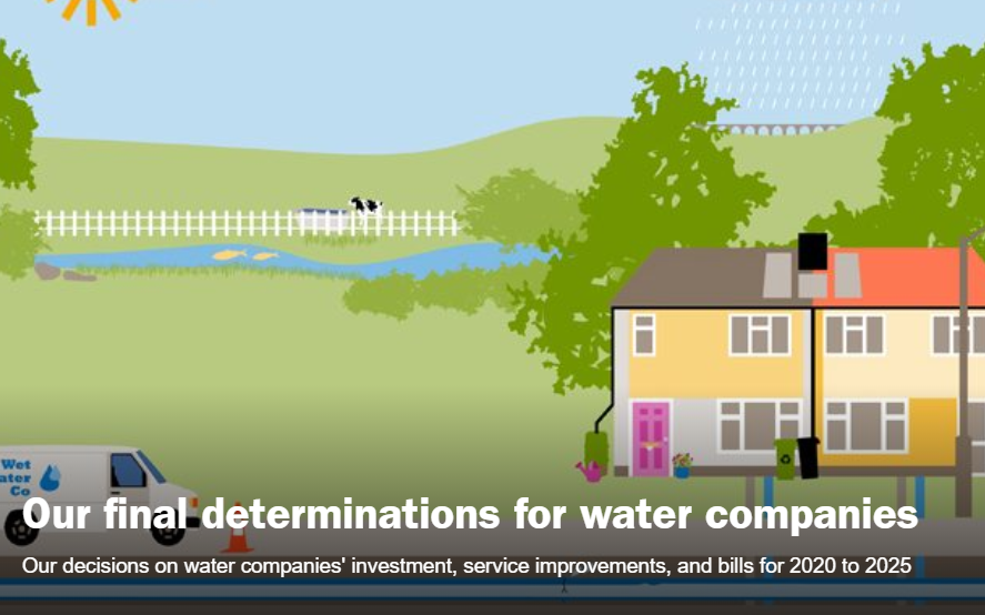 OFWAT FINAL DECISIONS FOR WATER COMPANIES