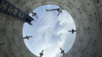 Storage tank generic view from below