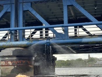 NI WATER Craigavon bridge pipe burst