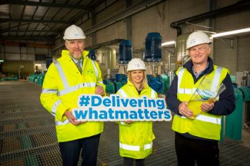 NI Water CEO Infra Minister John ODowd  Paul Harper NIW 1