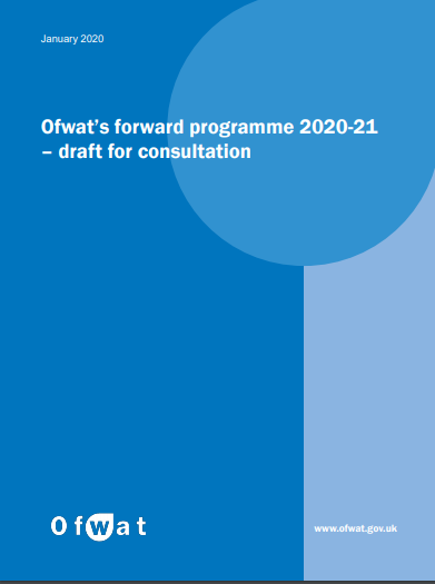 OFWAT FORWARD WORK PROGRAMME 2020-21
