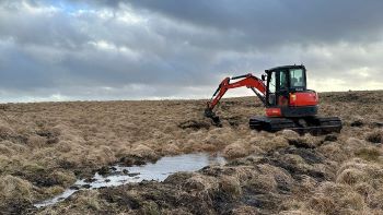 Peatlands work Burrator reservoir