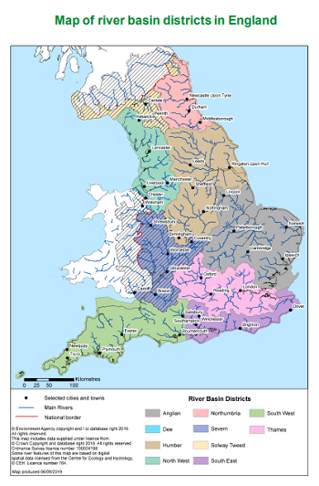 RIVER BASIN DISTRICTS ENGLAND