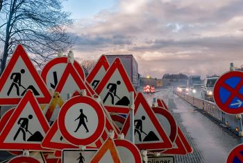 ROAD SIGNS construction WORK
