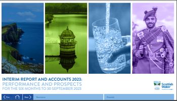 SCOTTISH WATER INTERIM REPORT  ACCOUNTS DEC 23 FOR YEAR ENDED 30 SEPTEMBER 23