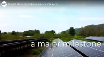 SCOTTISH WATER SOLAR POWER MILESTONE PERTH