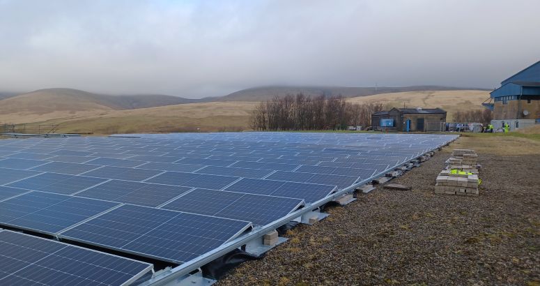 SCOTTISH WATER SOLAR POWER SCHEME AT CAMPS WATER TREATMENT WORKS