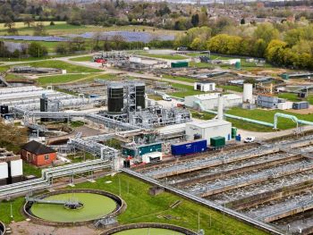 SEVERN TRENT Strongford WWTW- aerial view