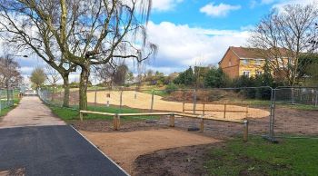 SEVERN TRENT detention basin under construction