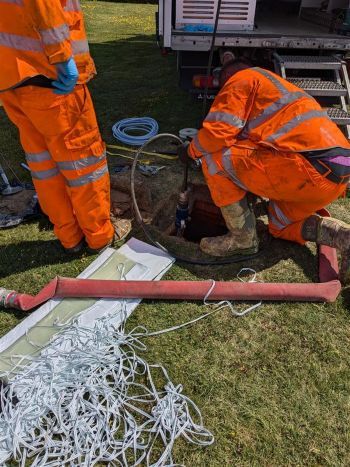 SOUTHERN WATER Fairlight manhole and sewer sealing