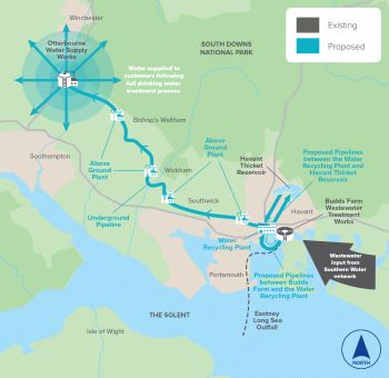 SOUTHERN WATER HAMPSHIRE WATER TRANSFER  RECYCLING PROJECT Proposed-Development