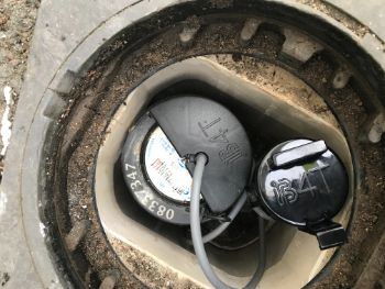 Sensor technology installed in a water system on the pavement 1 1