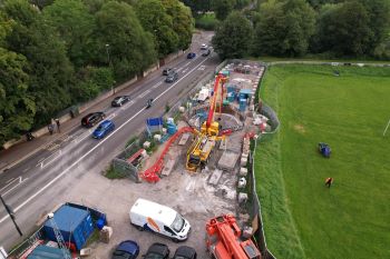 Stormwater storage tank construction - Wessex Water