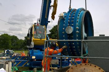 THAMES WATER - butterfly valve replacement Southern Leg Tunnel - Queen Mother  Wraysbury Outlet Tunnel 1