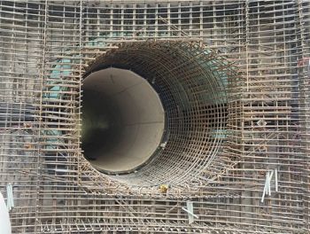TIDEWAY - GEOMETRIC TUNNEL REINFORCEMENT CAGE heathwall 1