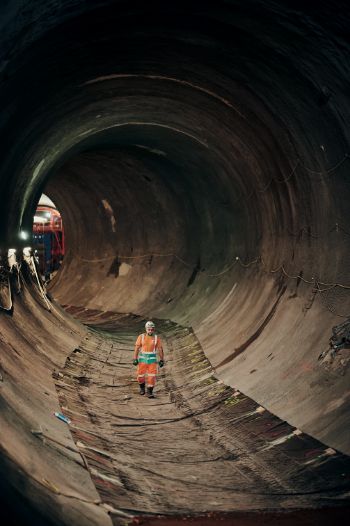 TIDEWAY -  main tunnel at Carnwath Road Fulham