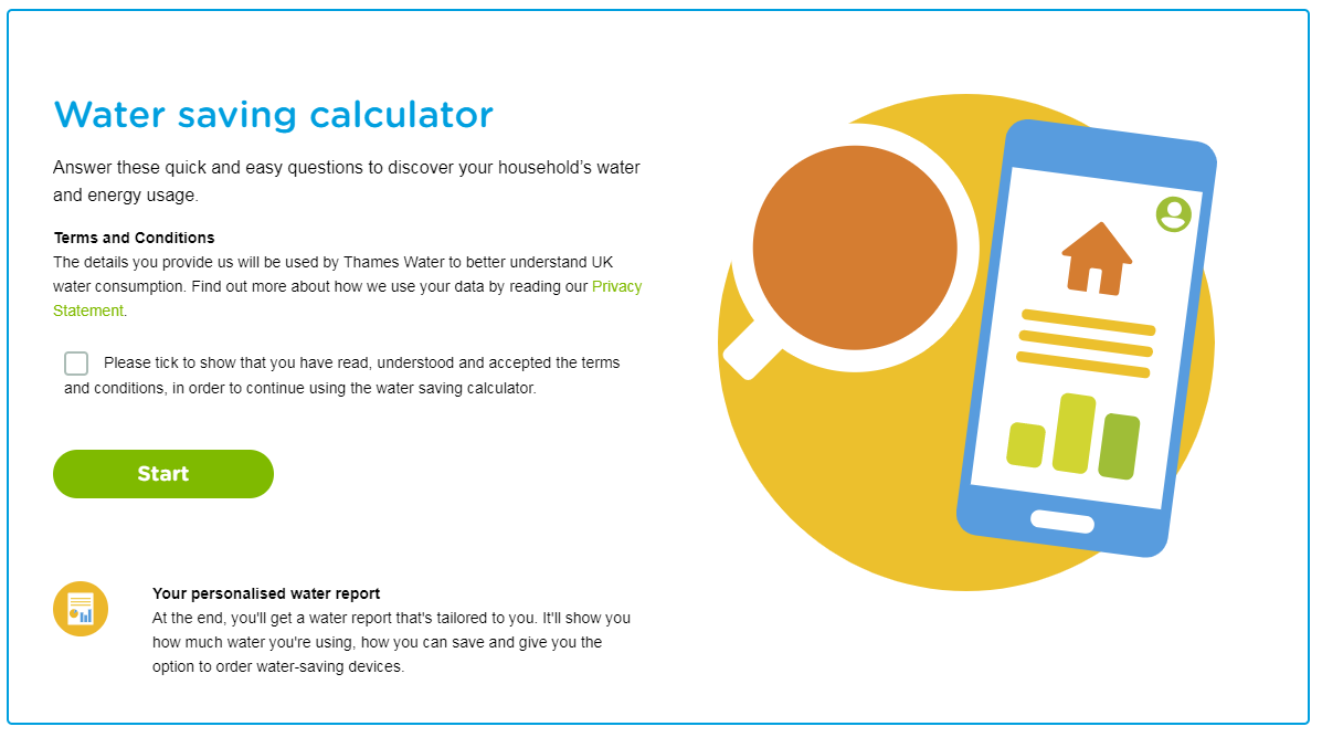 Thames Water - water calculator