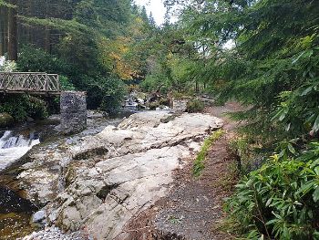 Tollymore NI Wooden bridge and path damage 1