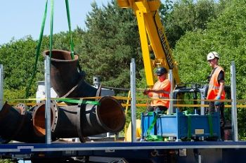 UNITED UTILITIES fleetwood bypass pipeline construction