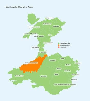 WELSH WATER DROUGHT CONDITIONS  June 25