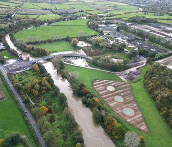 WESSEX WATER SALTFORD RECYCLING PLANT ecological  wetland scrape