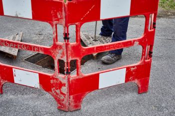 Wastewater services manhole safety barrier generic