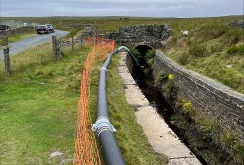 YORKSHIRE WATER PIPEWORK ON Thornton Moor
